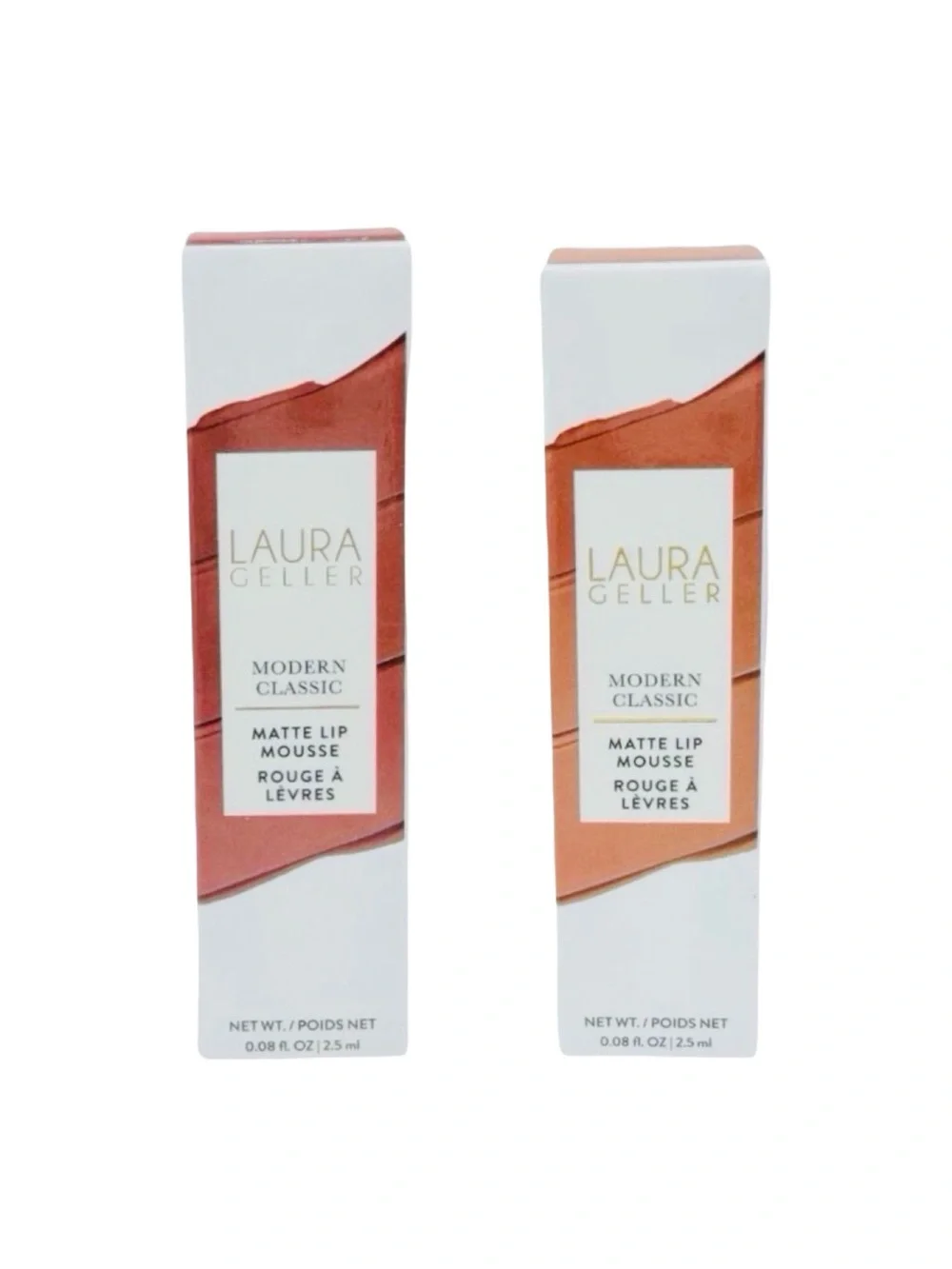 Laura Geller Modern Classic Matte Lip Mousse Duo - 0.08 fl oz / 2.5 ml x 2